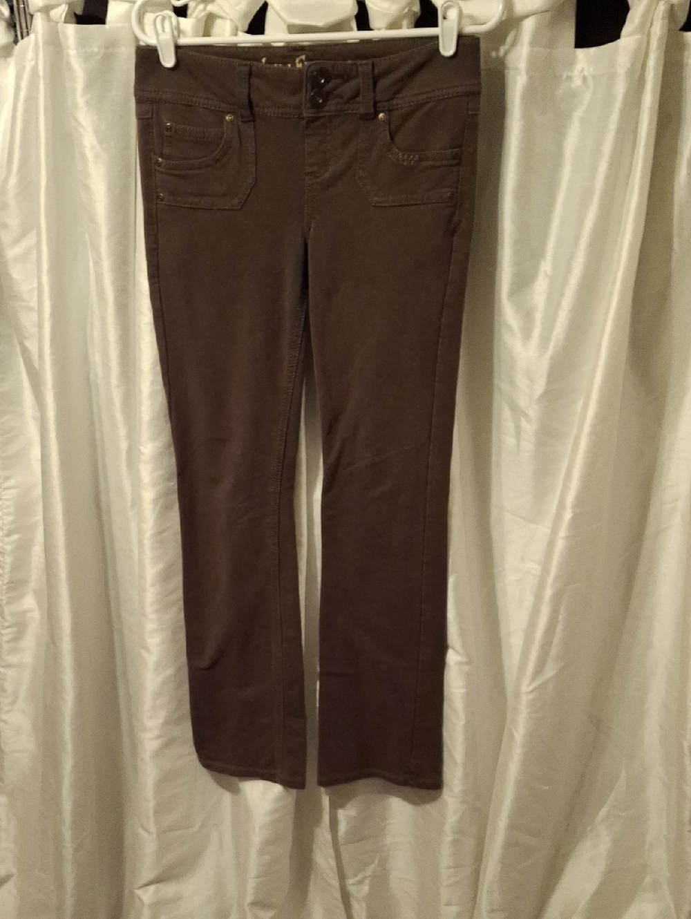 Wallflower Brown Pants with Gold Embroidery